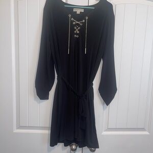 Michael Kors Black Dress with Silver Accents